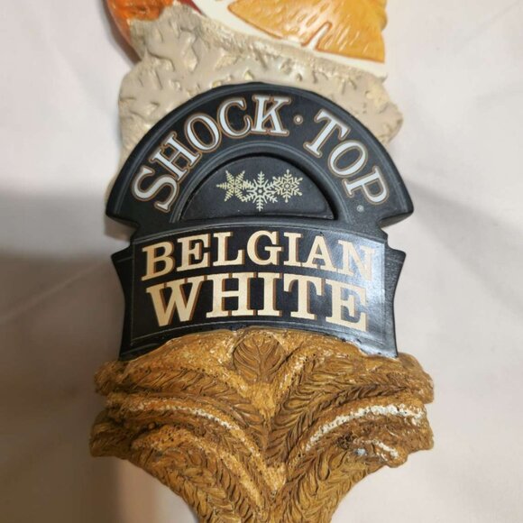 Shock Top Belgian White beer-tap keg handle 12", Snowflake design - Picture 8 of 12